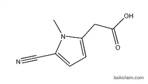 Molecular Structure of 71290-65-8 (5-cyano-1-methyl-1H-pyrrole-2-acetic acid)